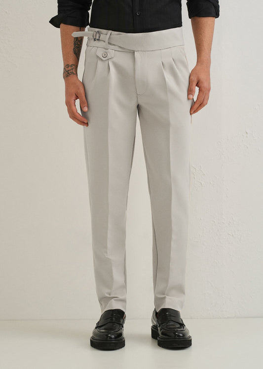 Beige Gurkha Pants