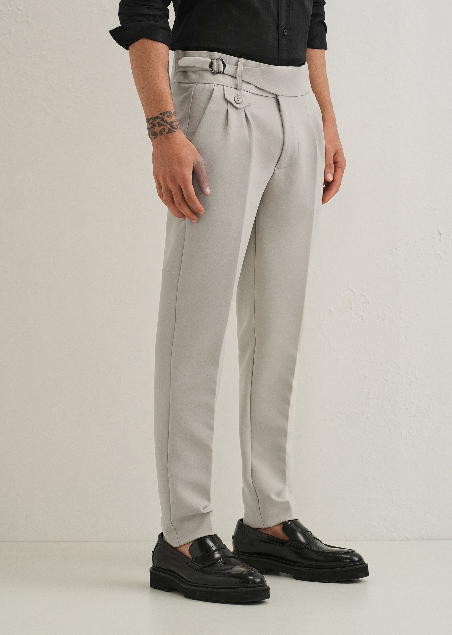 Beige Gurkha Pants