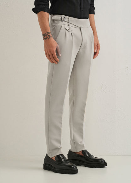Beige Gurkha Pants